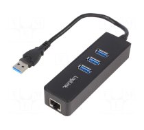 Hub USB | RJ45 socket,USB A socket x3,USB A plug | USB 3.0