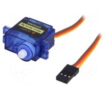 Motor: servo | 4.8÷6VDC | micro | analogue | 22x12.5x29.5mm | polyamide