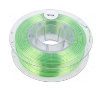 Filament: SILK | Ø: 1.75mm | green (light) | 225÷245°C | 330g