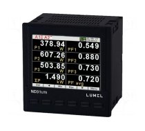 Meter: network parameters | digital,mounting | LCD TFT 3,5" | 1A,5A