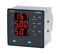 Meter: network parameters | digital,mounting | LED x3 | 3 digit