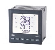 Meter: network parameters | digital,mounting | LCD 3,5" | ND20 | IP65