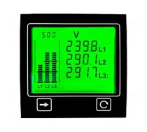 Meter: power | digital,mounting,programmable | on panel | 4-digit