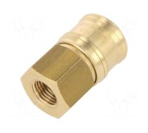 Quick connection coupling EURO | brass | Int.thread: 1/4"