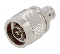 Adapter | BNC female,N male | Insulation: PTFE | 50Ω | Mat: brass | 4GHz