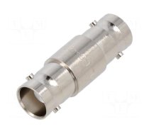 Adapter | BNC female,both sides | Insulation: PTFE | 50Ω | Mat: brass