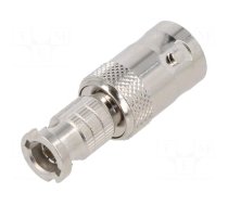 Adapter | BNC female,HD-BNC male | Insulation: PTFE | 75Ω | Mat: brass