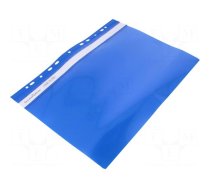 Document wallet | with holes | A4 | blue | PVC