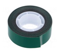 Fastening tape | double-sided | W: 19mm | L: 1.5m | Adhesive: acrylic