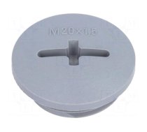 Stopper | M20 | 1.5 | IP68 | polyamide | dark grey | SKINDICHT® | 6mm