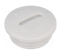 Stopper | PG11 | IP54 | polystyrene | light grey | SKINDICHT® BLK | 6mm