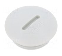 Stopper | PG16 | IP56 | polyamide | light grey | Thread: PG | 6mm