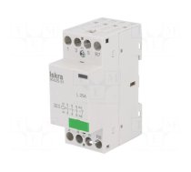 Contactor: 4-pole installation | 25A | 230VAC | NC + NO x3