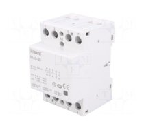 Contactor: 4-pole installation | 40A | 24VAC,24VDC | NO x4