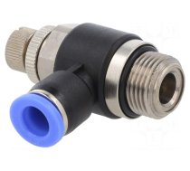 Throttle-check valve | -0.95÷15bar | nickel plated brass,PBT