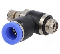 Throttle-check valve | -0.95÷15bar | nickel plated brass,PBT