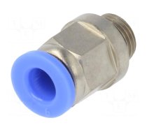 Push-in fitting | straight | -0.95÷15bar | nickel plated brass