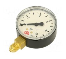 Manometer | 0÷10bar | 63mm | non-aggressive liquids,inert gases