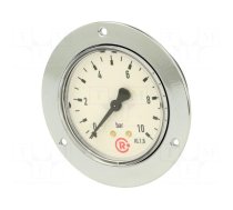 Manometer | 0÷10bar | 63mm | non-aggressive liquids,inert gases