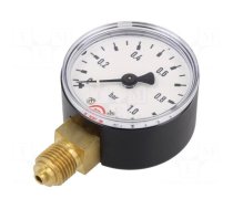 Manometer | 0÷1bar | 50mm | non-aggressive liquids,inert gases