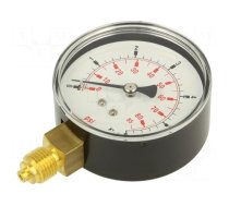 Manometer | 0÷6bar | 63mm | non-aggressive liquids,inert gases