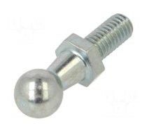 Mounting element for gas spring | Mat: zinc plated steel | 10mm