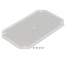 Mounting plate | plastic | perforated