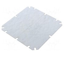 Mounting plate | steel | 2mm | Plating: zinc