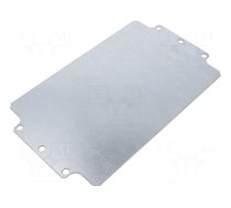Mounting plate | steel | W: 146mm | L: 244mm | Thk: 1.5mm | Plating: zinc