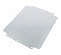 Mounting plate | steel | W: 215mm | L: 264mm | Thk: 1.5mm | Plating: zinc