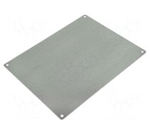 Mounting plate | steel | W: 250mm | L: 350mm | Thk: 1.5mm | Plating: zinc