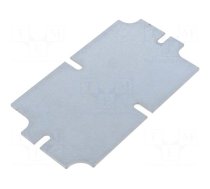 Mounting plate | steel | W: 64.1mm | L: 114.1mm | Thk: 1.5mm | Series: ZP