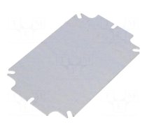 Mounting plate | steel | W: 88mm | L: 138mm | Thk: 1.5mm | Plating: zinc