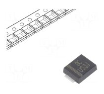 Diode: rectifying | SMD | 600V | 3A | 100ns | SMB flat | Ufmax: 1.7V