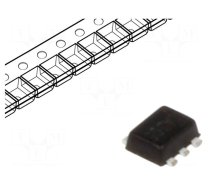 Transistor: N-MOSFET x2 | unipolar | 20V | 0.54A | 0.25W | SOT563