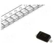 Diode: Zener | 0.5W | 13V | SMD | reel,tape | SOD123 | single diode | 0.5uA