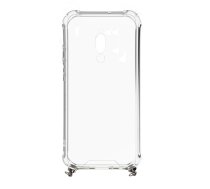 Xiaomi Redmi 8 Silicone TPU Transparent with Necklace Strap Space Gray