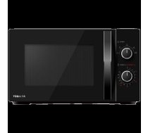 Microwave oven, volume 20L, mechanical control, 700W, 5 power levels, LED lighting, defrosting, black