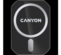 CANYON CH-15, Magnetic car holder and wireless charger, C-15-01, 15W，Input: USB-C: 5V/2A, 9V/3A;Output: 5W, 7.5W, 10W, 15W;83*60*8.15mm,0.147kg,black