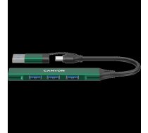 CANYON hub DS-02 4in1 USB-A/C Green