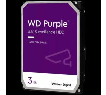 HDD Video Surveillance WD Purple 3TB CMR, 3.5'', 256MB, SATA 6Gbps, TBW: 180