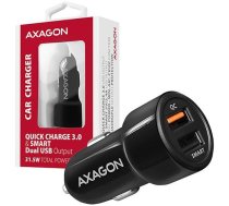 AXAGON PWC-QC5 car charger Smart 5V 2,4A + QC3.0, 30W, black