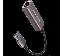 AXAGON ADE-TR Type-A USB3.2 Gen 1 - Gigabit Ethernet 10/100/1000 Adapter, metal, titan grey