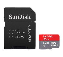 SanDisk High Endurance microSDHC 32GB + SD Adapter - for dash cams & home monitoring, up to 2,500 Hours, Full HD / 4K videos, up to 100/40 MB/s Read/Write speeds, C10, U3, V30, EAN: 619659173067