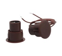 ZDD-416M/B, Wired door sensor, ABS, brown, Zudsec