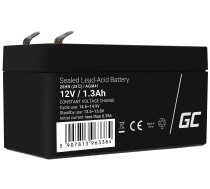 Green Cell AGM VRLA 12V 1.3Ah maintenance-free battery for the alarm system, cash register, toys