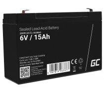 Green Cell AGM VRLA 6V 15Ah maintenance-free battery for the alarm system, cash register, toys