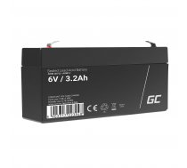 Green Cell AGM VRLA 6V 3.2Ah maintenance-free battery for the alarm system, cash register, toys