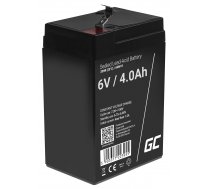 Green Cell AGM VRLA 6V 4Ah maintenance-free battery for the alarm system, cash register, toys