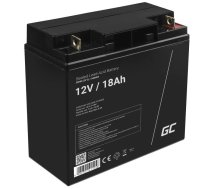 Green Cell AGM VRLA 12V 18Ah maintenance-free battery for mower, scooter, boat, wheelchair